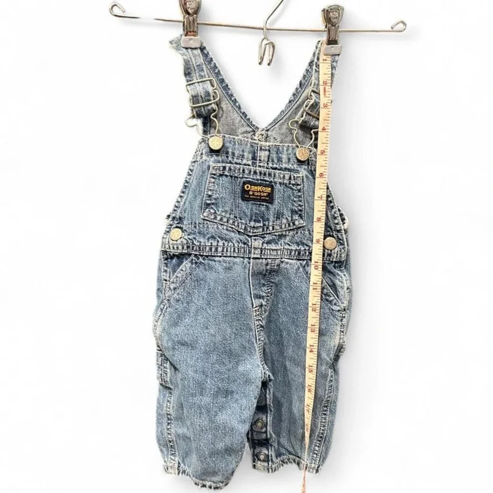 Vintage‎ paper tag Oshkosh overalls size medium (s1)